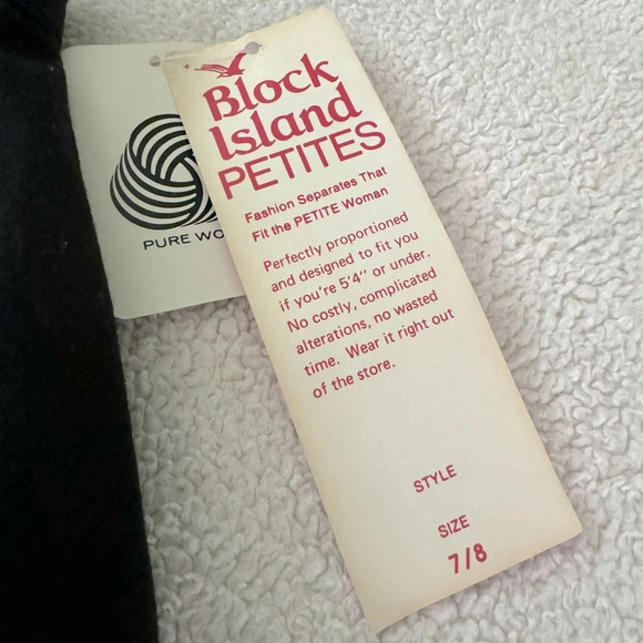 NWT Block Island Petites 7/8 Black 100% pure wool lined pencil skirt - Picture 4 of 12